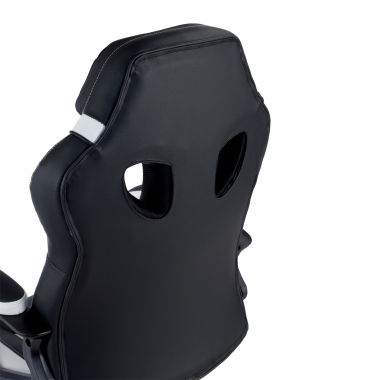 sedia gaming bianco drift ecopelle braccioli fissi 6