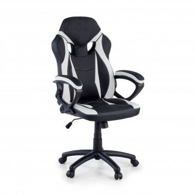 sedia gaming bianco drift ecopelle braccioli fissi 1