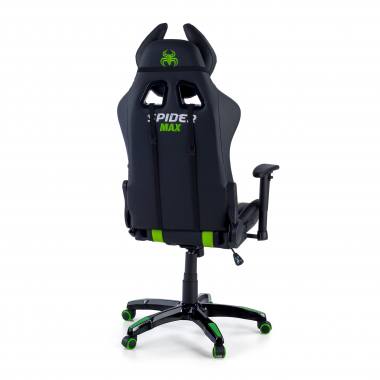 sedia gaming verde spider ecopelle braccioli mobili cuscino lombare e cervicale poggiatesta 9