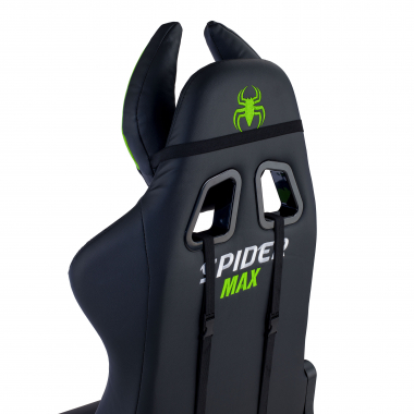 sedia gaming verde spider ecopelle braccioli mobili cuscino lombare e cervicale poggiatesta 6