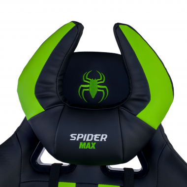 sedia gaming verde spider ecopelle braccioli mobili cuscino lombare e cervicale poggiatesta 5