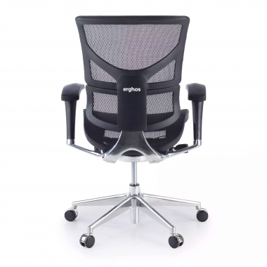 sedia ergonomica nero next2 senza poggiatesta rete transpirante braccioli regolabili 4d doppio supporto lombare 7