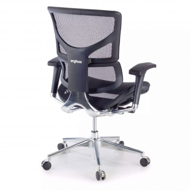 sedia ergonomica nero next2 senza poggiatesta rete transpirante braccioli regolabili 4d doppio supporto lombare 8