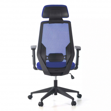 sedia da ufficio blu belinda rete transpirante braccioli regolabili 1d supporto lombare poggiatesta 6