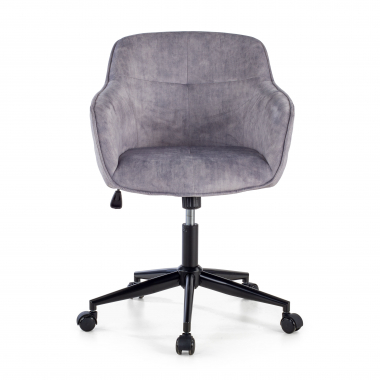 sedia girevole grigio watson tessuto senza braccioli 3