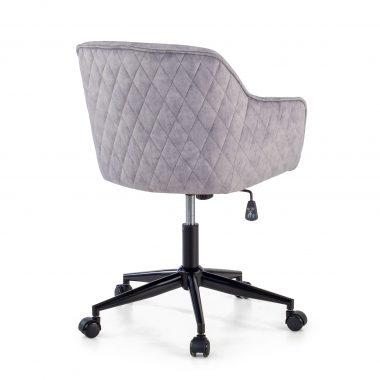 sedia girevole grigio watson tessuto senza braccioli 5