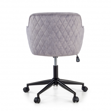 sedia girevole grigio watson tessuto senza braccioli 6