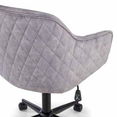 sedia girevole grigio watson tessuto senza braccioli 10