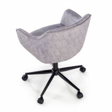 sedia girevole grigio watson tessuto senza braccioli 11
