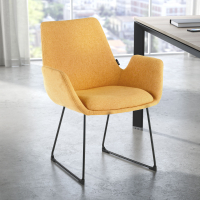 Sedia Conferenza Glamm, Cantilever, struttura in acciaio