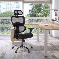 Sedia Ergonomica Ergocity, cuscino lombare, braccioli 3D