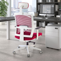 Sedia Ufficio Ergonomica Akira white con poggiatesta