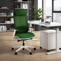 Sedia Ufficio Ergonomica Intouch white, Completamente Regolabile