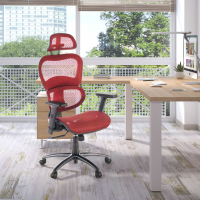 Sedia Ergonomica Ergocity, cuscino lombare, braccioli 3D