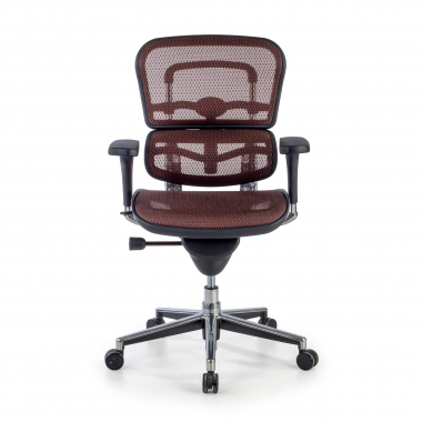 sedia da ufficio economica arancione rosso rete transpirante braccioli regolabili 4d doppio supporto lombare 5