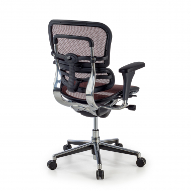 sedia da ufficio economica arancione rosso rete transpirante braccioli regolabili 4d doppio supporto lombare 6