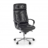 Poltrona ufficio Windsor, pelle naturale, rivestimento trapuntato