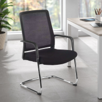 Sedia Ospiti Ufficio Bali, schienale in rete ergonomico