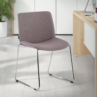 Sedia Sala d'Attesa Flow, schienale ergonomico, slitta