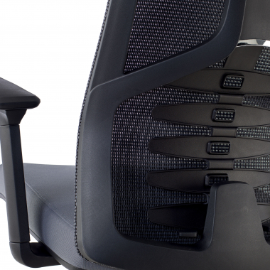 sedia ergonomica grigio quick rete transpirante braccioli regolabili 3d supporto lombare poggiatesta 6