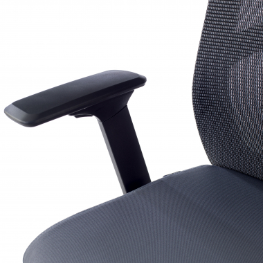 sedia ergonomica grigio quick rete transpirante braccioli regolabili 3d supporto lombare poggiatesta 9