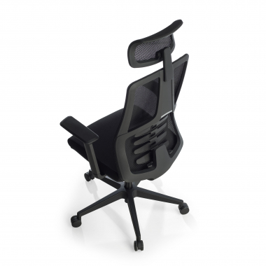 sedia ergonomica nero quick rete transpirante braccioli regolabili 3d supporto lombare poggiatesta 10