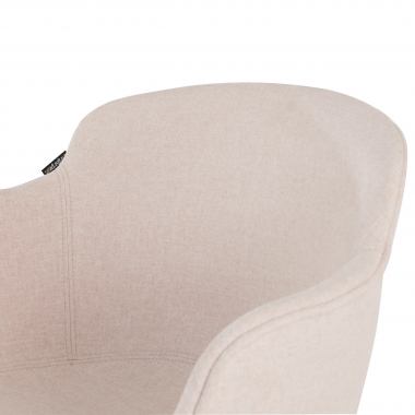 sedia da conferenza beige struttura base a slitta rete transpirante braccioli fissi 9