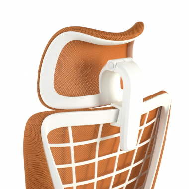 sedia ergonomica arancione miller rete transpirante braccioli regolabili 3d 8