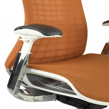sedia ergonomica arancione miller rete transpirante braccioli regolabili 3d 9