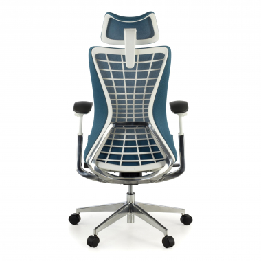 sedia ergonomica blu miller rete transpirante braccioli regolabili 3d 6