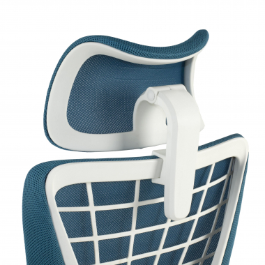 sedia ergonomica blu miller rete transpirante braccioli regolabili 3d 8