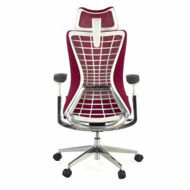 sedia ergonomica rosso miller rete transpirante braccioli regolabili 3d 6