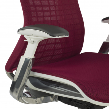 sedia ergonomica rosso miller rete transpirante braccioli regolabili 3d 8
