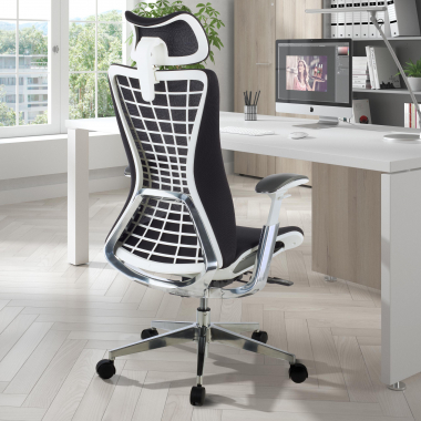 sedia ergonomica nero miller rete transpirante braccioli regolabili 3d 2