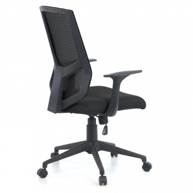 sedia girevole nero archer rete transpirante braccioli fissi supporto lombare 6