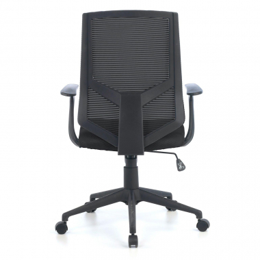 sedia girevole nero archer rete transpirante braccioli fissi supporto lombare 5