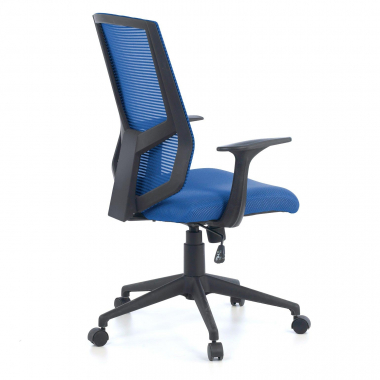 sedia girevole blu archer rete transpirante braccioli fissi supporto lombare 6
