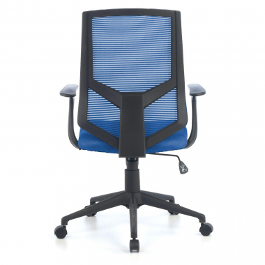 sedia girevole blu archer rete transpirante braccioli fissi supporto lombare 5