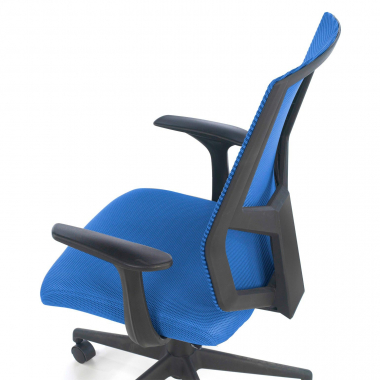 sedia girevole blu archer rete transpirante braccioli fissi supporto lombare 7
