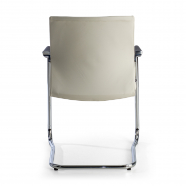 sedia per sala dattesa bianco ecopelle ecopelle braccioli imbottiti 5
