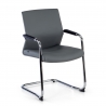 Poltrona Sala d'Atessa Adele, cantilever, Design Moderno, Pelle