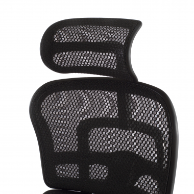sedia ergonomica nero struttura nera rete rete transpirante braccioli regolabili 5d poggiatesta 12