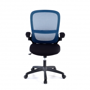 sedia da ufficio blu river rete transpirante braccioli ribaltabili supporto lombare 3