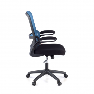 sedia da ufficio blu river rete transpirante braccioli ribaltabili supporto lombare 4