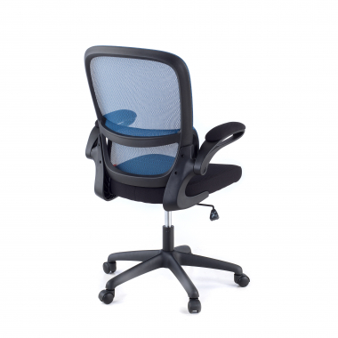 sedia da ufficio blu river rete transpirante braccioli ribaltabili supporto lombare 5