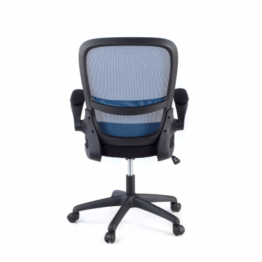 sedia da ufficio blu river rete transpirante braccioli ribaltabili supporto lombare 6