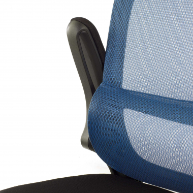 sedia da ufficio blu river rete transpirante braccioli ribaltabili supporto lombare 9