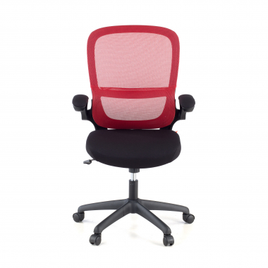 sedia da ufficio rosso river rete transpirante braccioli ribaltabili supporto lombare 3