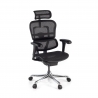 Sedia Ergonomica Ergohuman V2, seduta imbottita, struttura nera