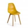 Sedia Scandinava Bergen, gambe in legno